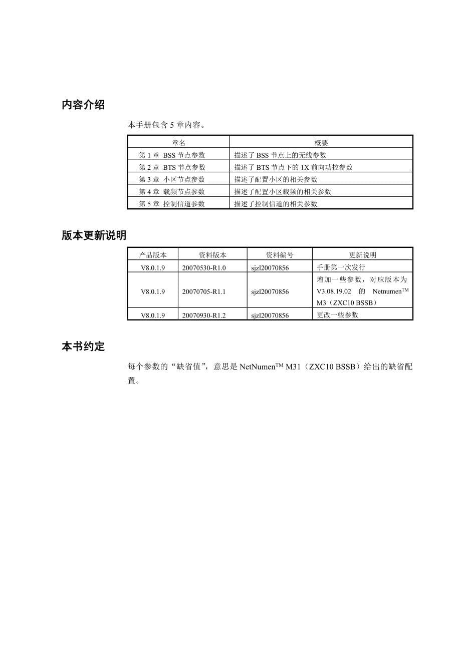 中兴——ZXC10 BSSB（V8.0.1.9）CDMA2000基站系统参数手册（1x Release A）_第5页