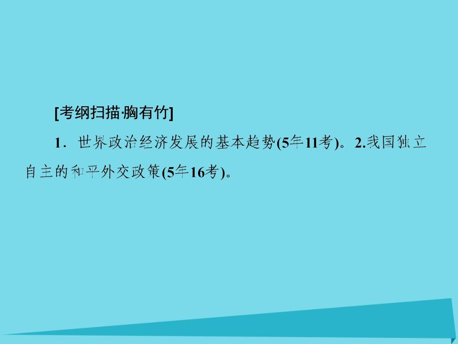 高考政治一轮复习 第8单元 第20课 维护世界和平 促进共同发展课件_第2页