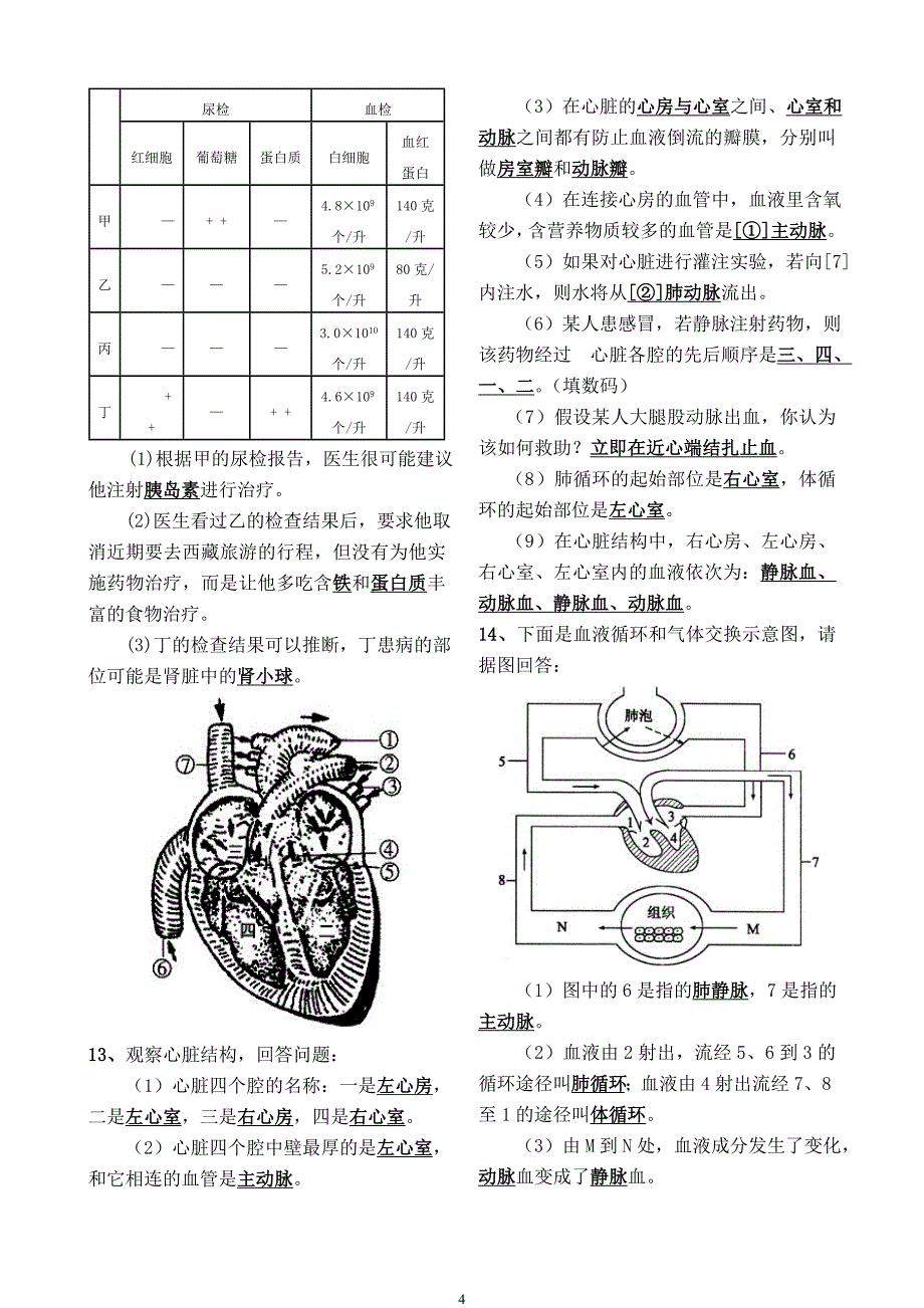 七年级生物下册识图简答题小结_第4页