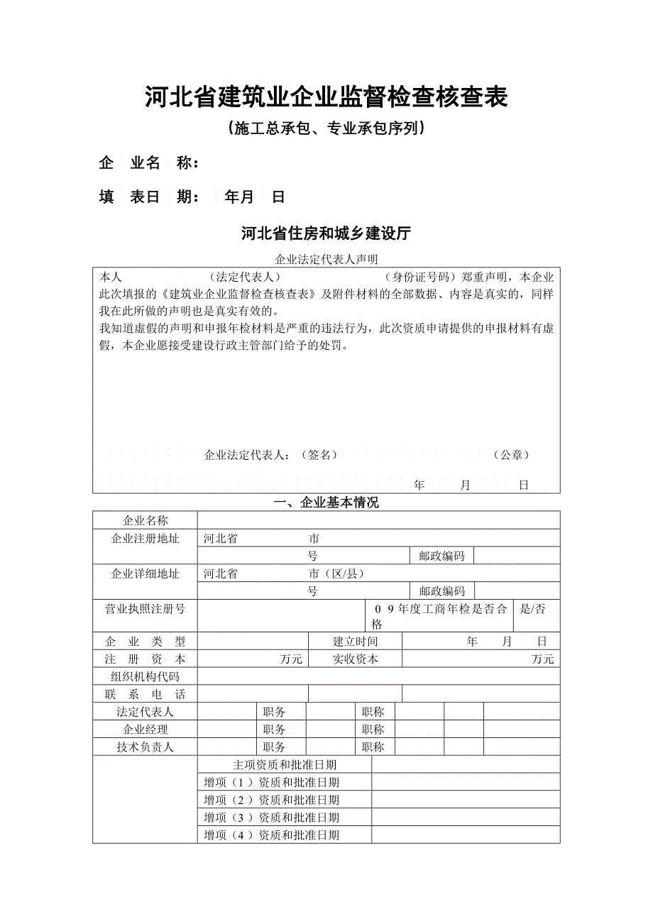 建筑业企业监视检查核查表_第1页