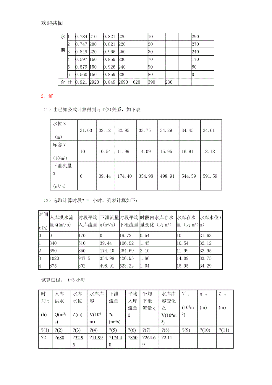 水资源规划及利用期末卷(附答案)_第4页