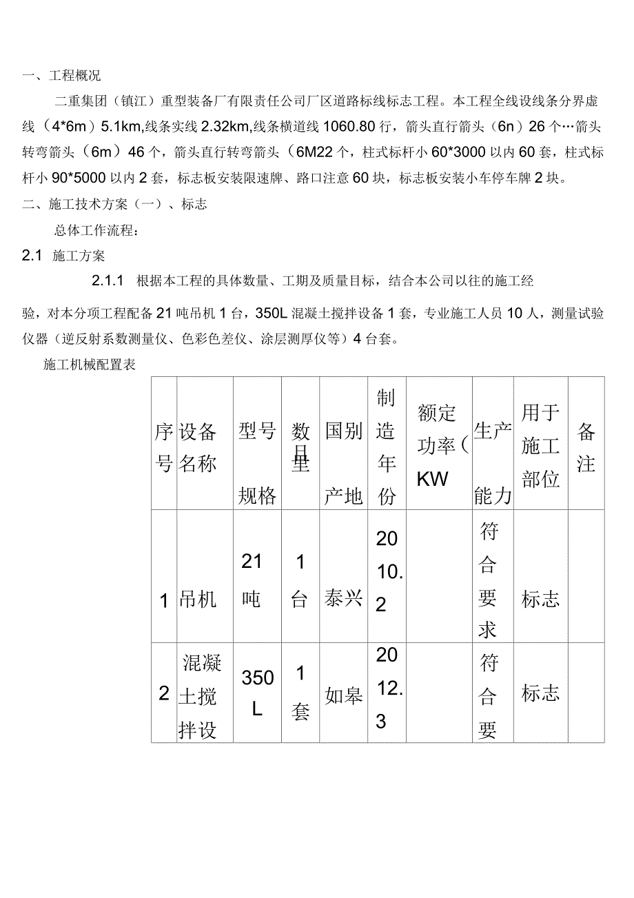 2021年标志、标线施工方案_第2页