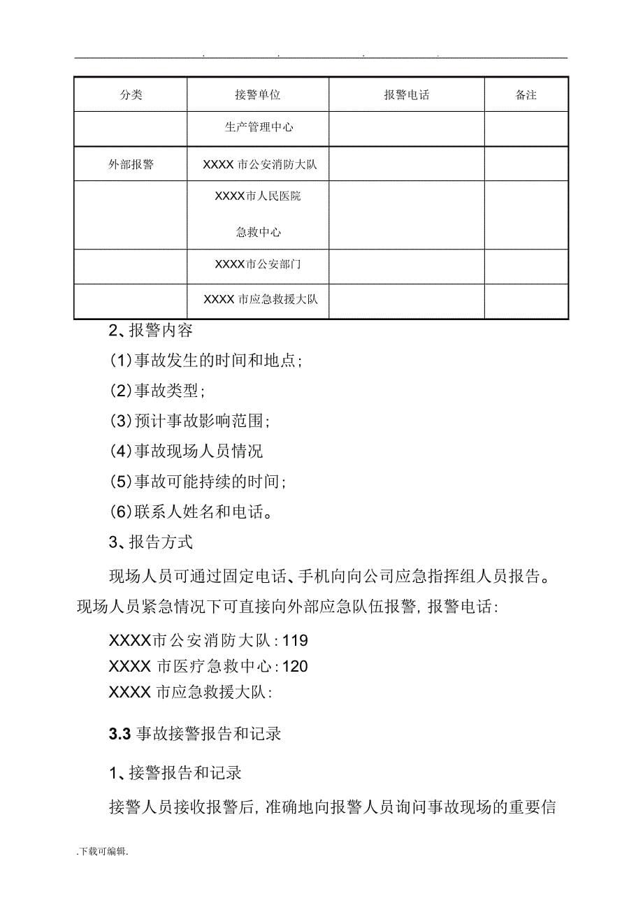 受限空间事故专项应急处置预案_第5页