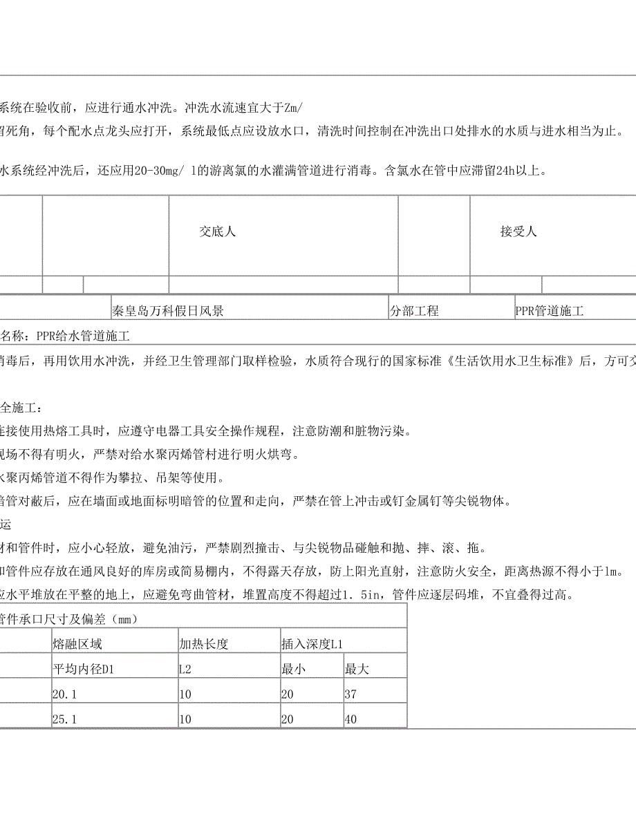 PPR管道安装技术交底_第5页