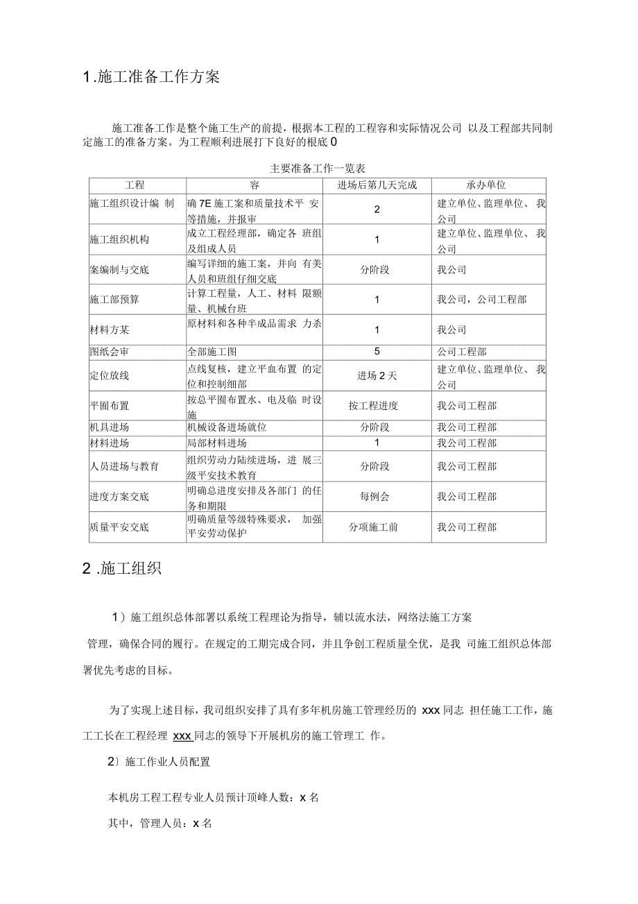 机房施工组织方案与对策_第5页