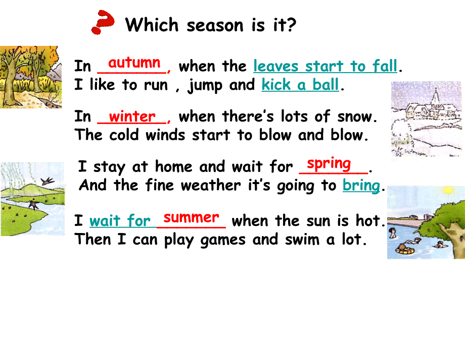 译林版牛津小学英语6B Unit5 The seasons课件_第3页