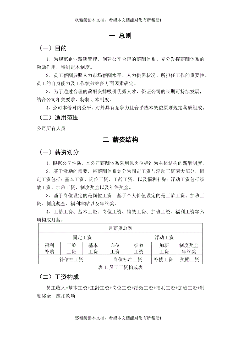 生产型企业薪酬管理制度_第2页