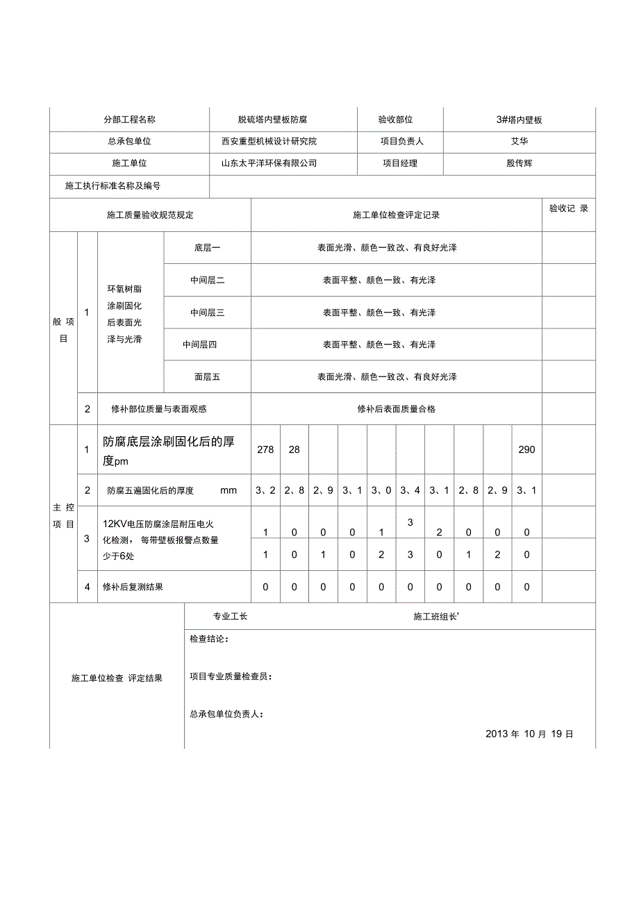 4防腐检验批质量检查验收记录表_第3页