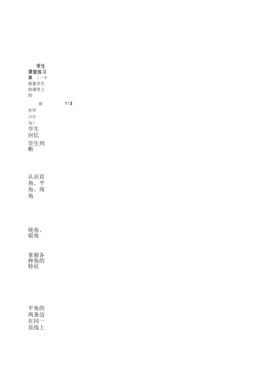 人教版四年级数学上册《角的分类》教案_第2页