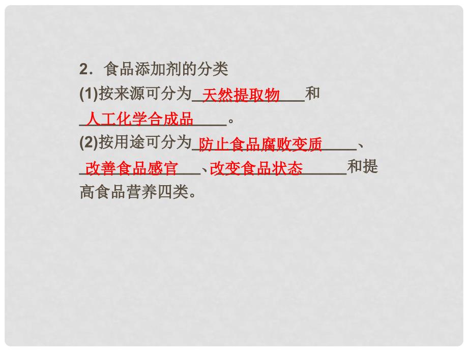 江苏省邳州市第二中学高中化学 课题3 我们需要食品添加剂吗课件 鲁科版_第4页