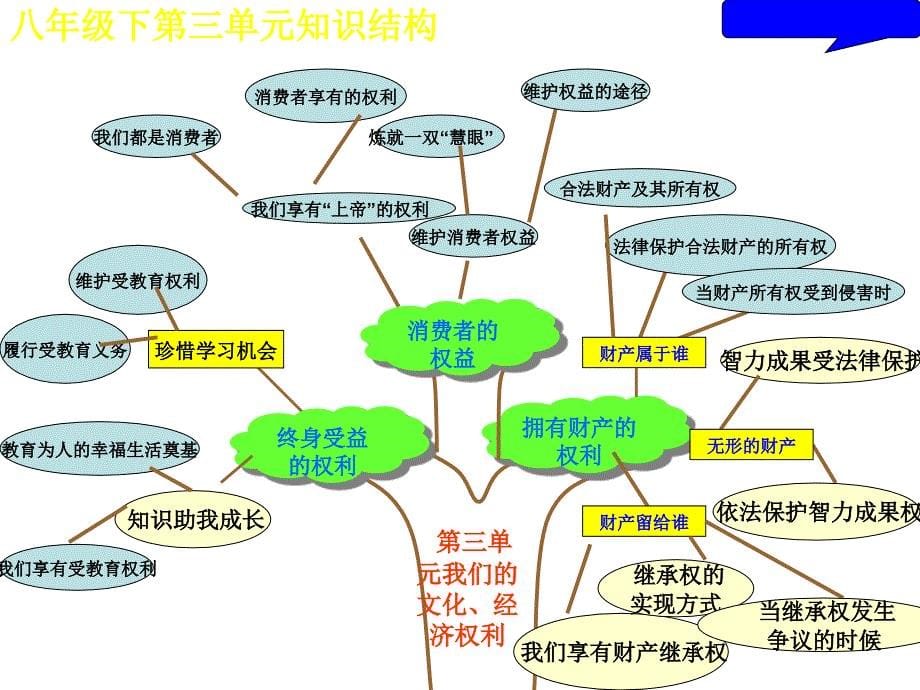 人教版思想品德八年级下册-第三单元我们的文化、经济权利-教材分析ppt课件_第5页