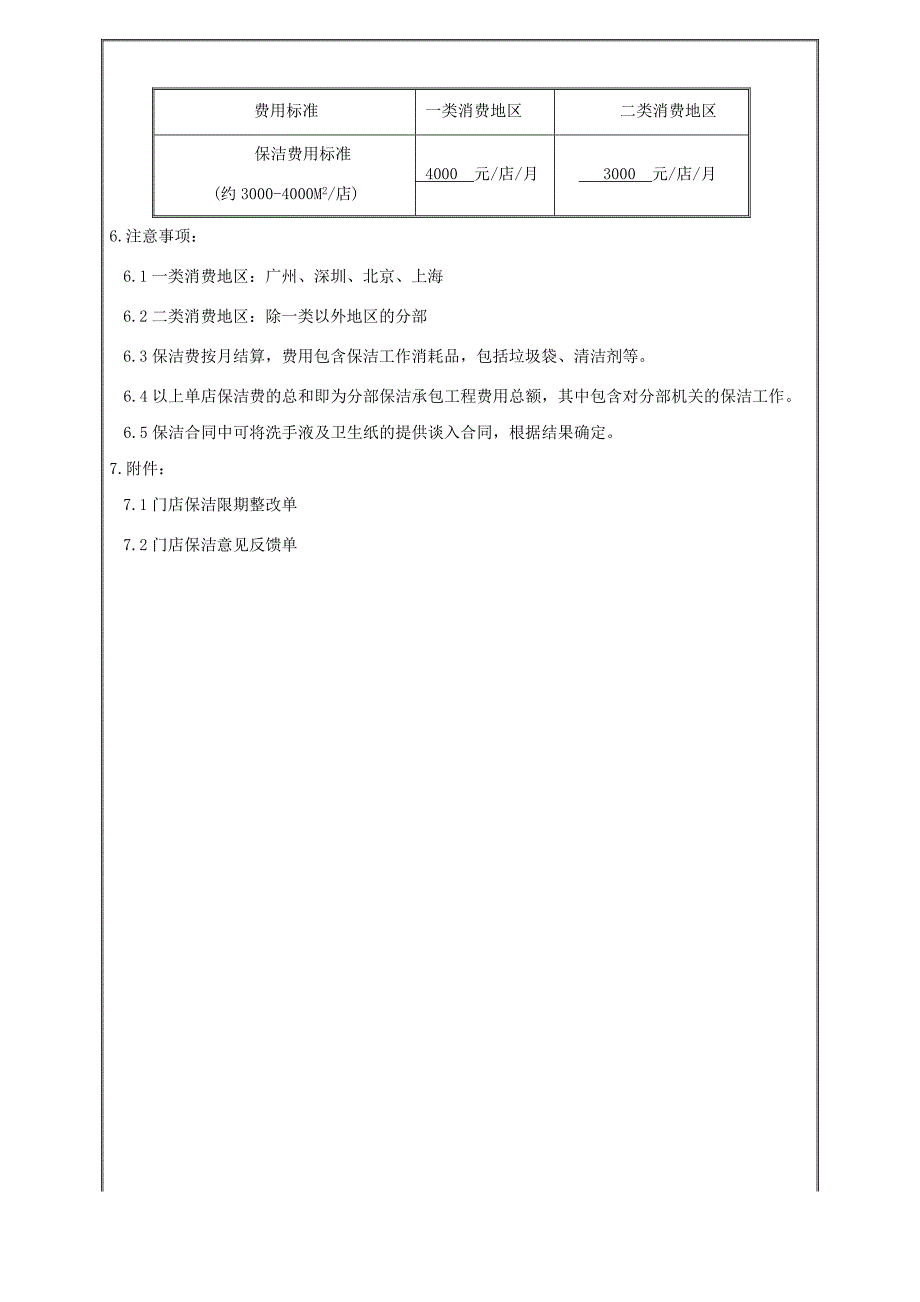 门店保洁工作管理办法_第4页