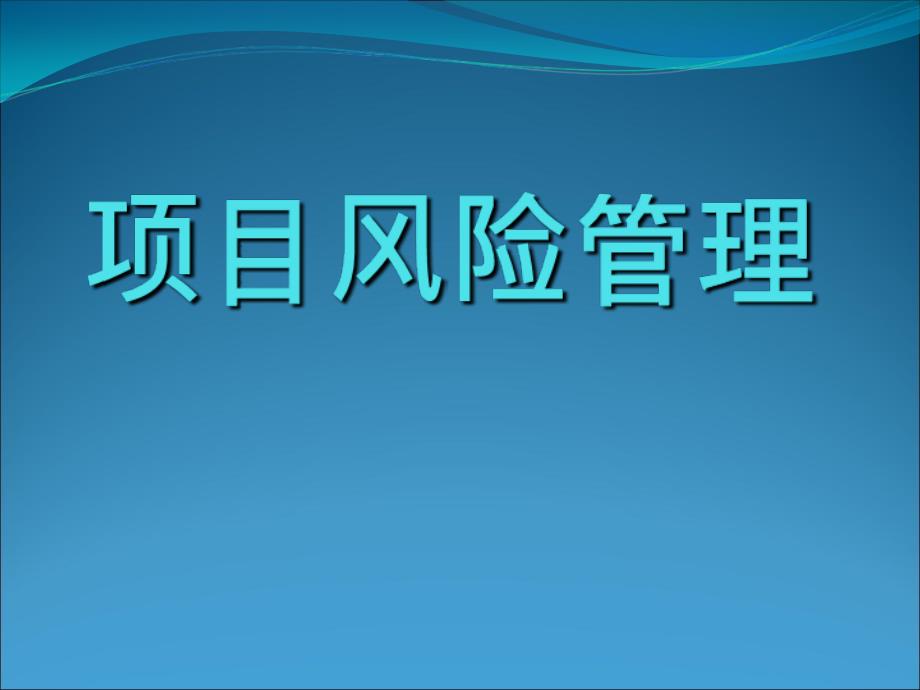 建设工程项目风险管理(ppt文档)课件_第1页