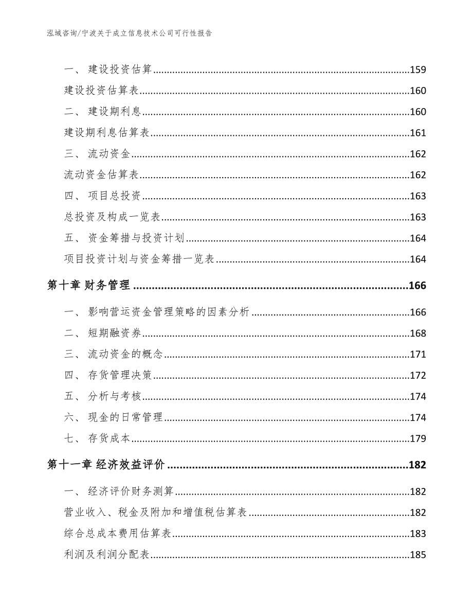 宁波关于成立信息技术公司可行性报告_第5页