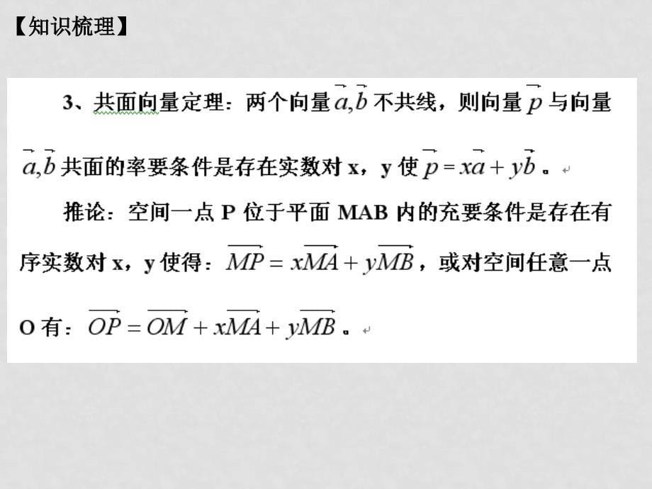 高三数学高考复习强化双基系列课件50《立体几何－空间向量及其运算》课件人教版_第5页