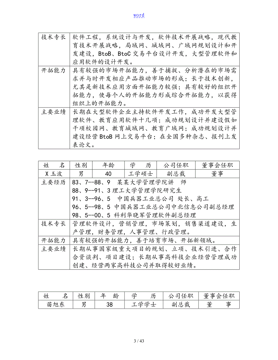 企业融资计划清单书样本_第3页