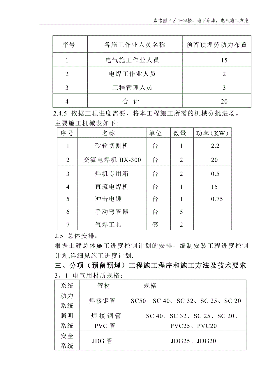 【精品施工方案】电气施工方案(预留预埋).doc_第4页