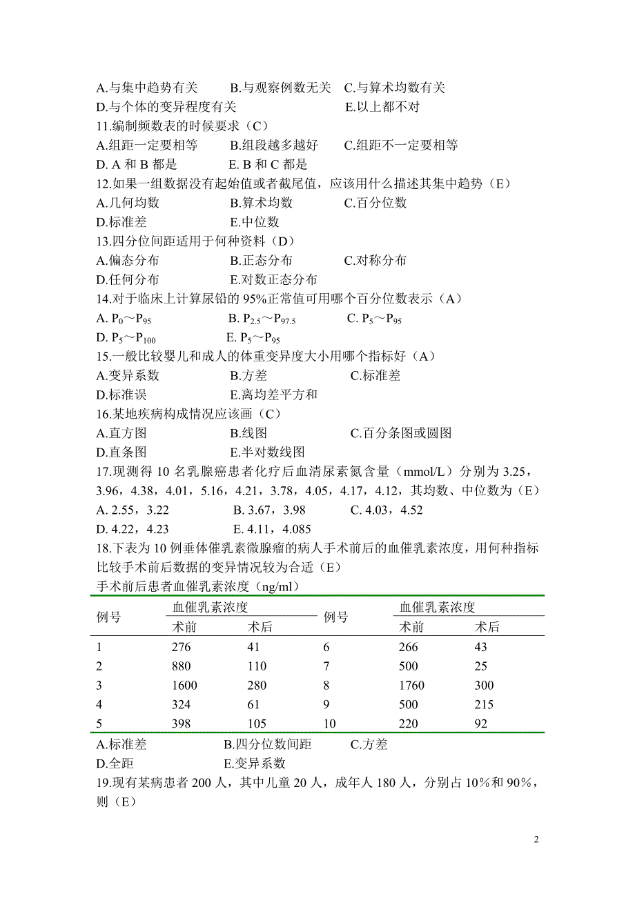 流行病学与医学统计试题及答案.doc_第2页