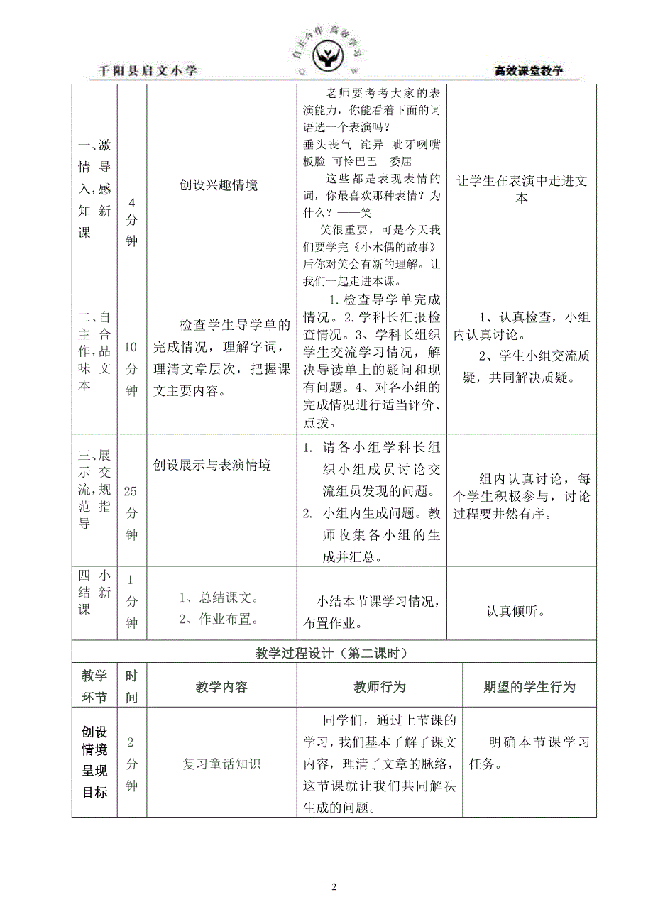 12小木偶的故事导学案_第2页