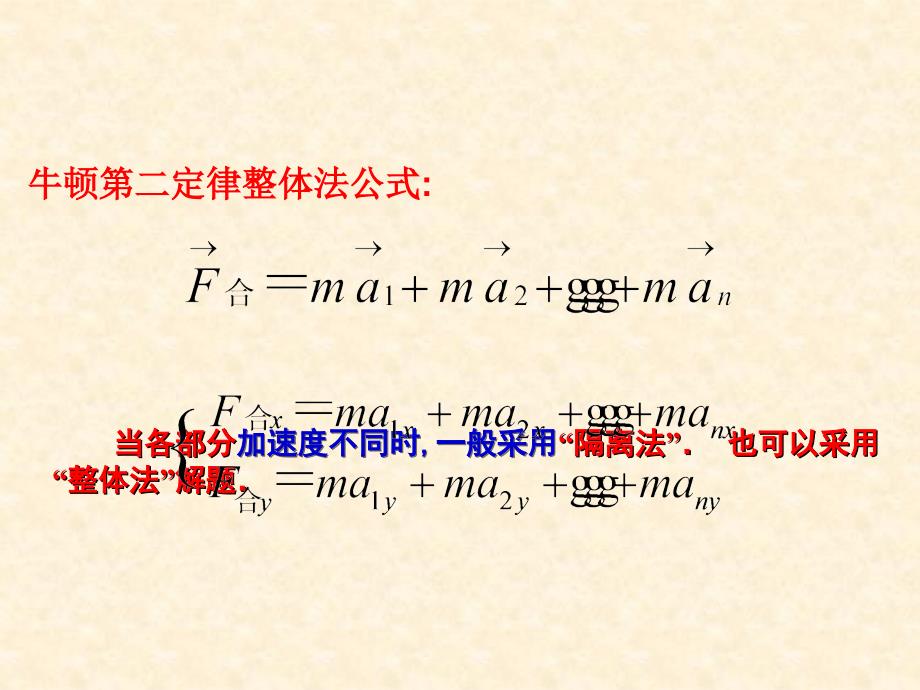 牛顿第二定律专题1连接体问题课件_第3页