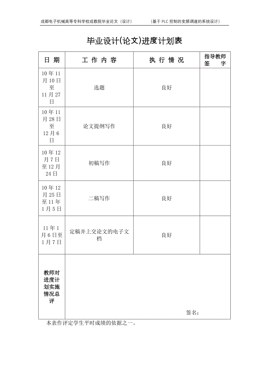 基于PLC控制的变频调速的系统设计专科毕业论文_第3页