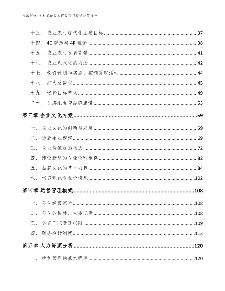 乡村基础设施建设项目投资决策报告（模板参考）_第3页