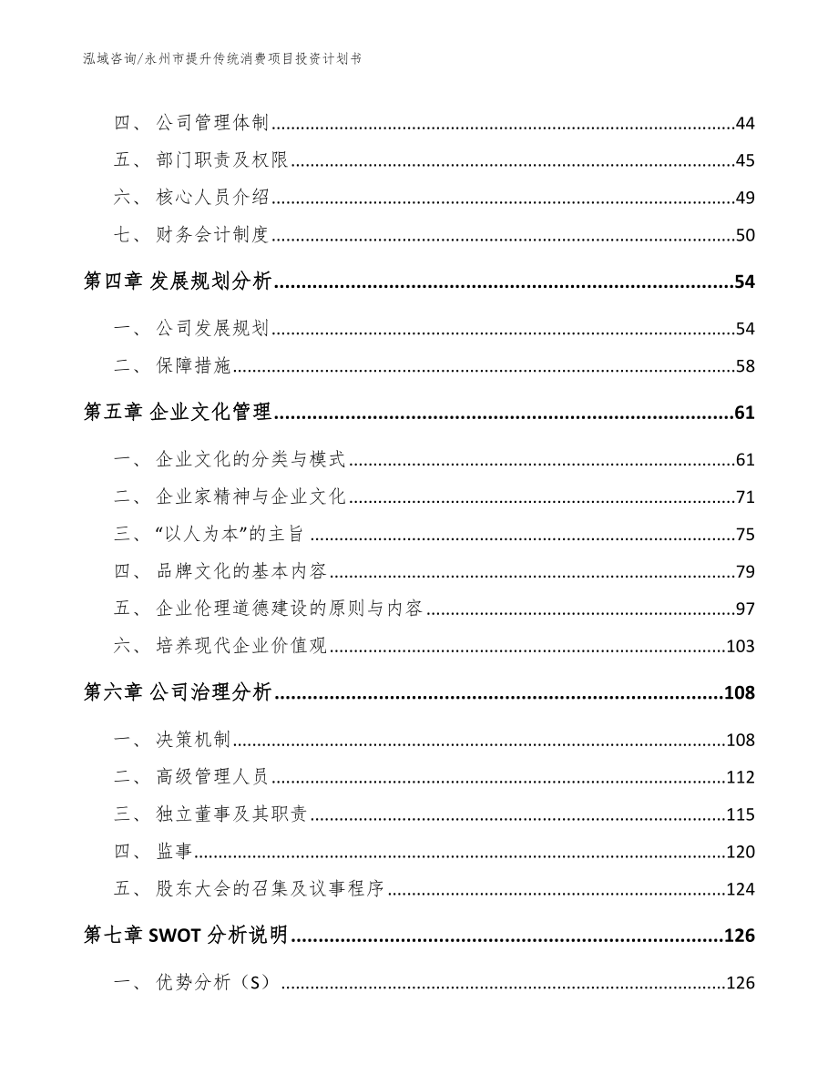 永州市提升传统消费项目投资计划书模板参考_第3页