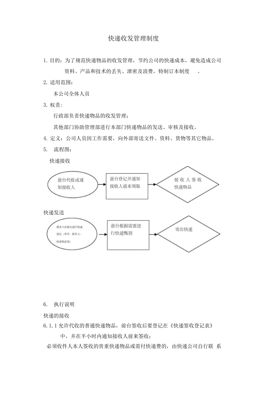 公司快递收发管理制度_第2页