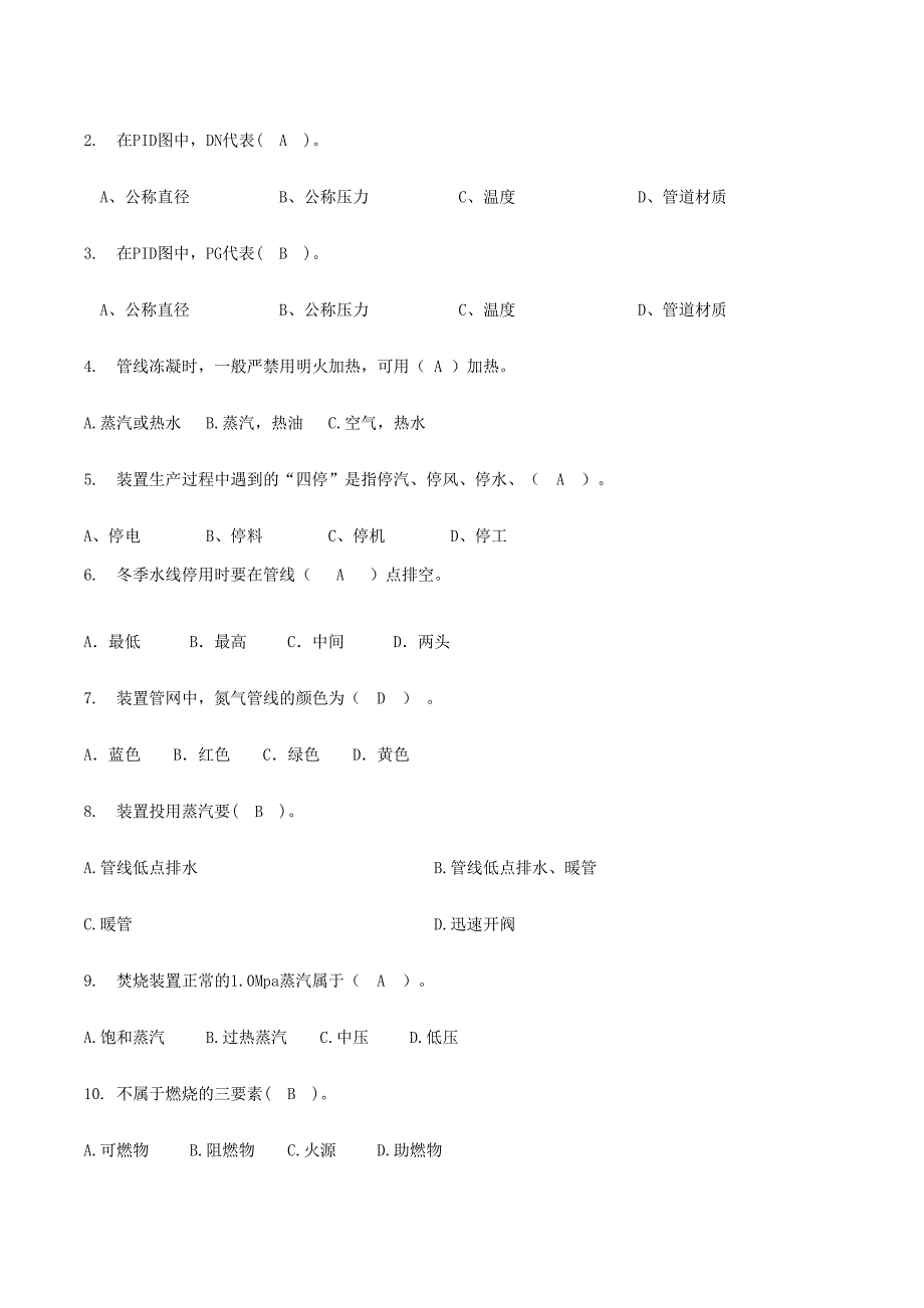 2024年焚烧装置应知应会题库_第4页