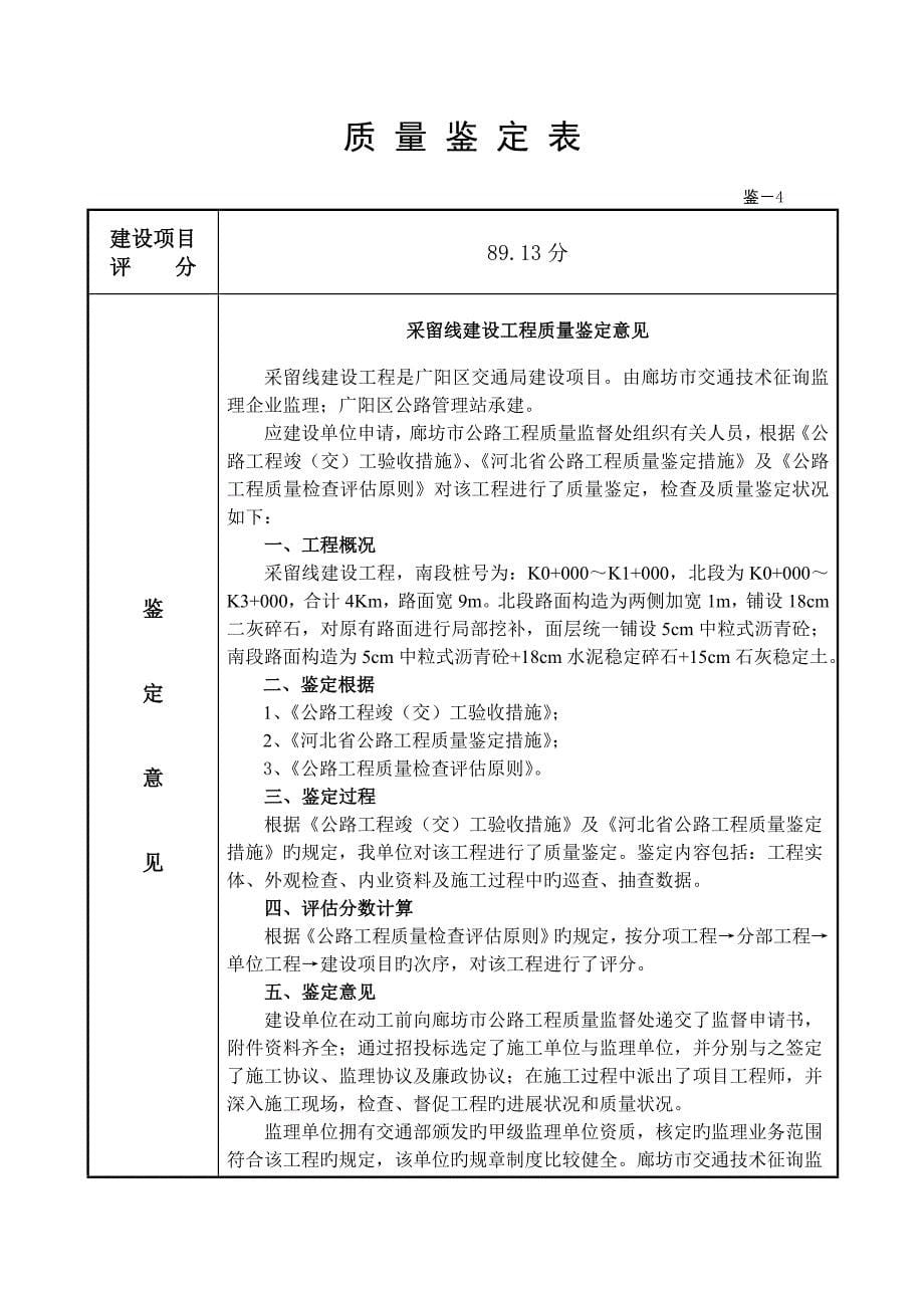 公路工程质量鉴定书_第5页