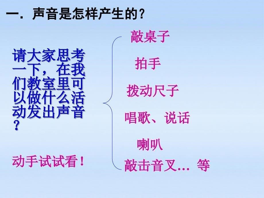 八级物理 第一节科学探究声的产生传播课件 沪科_第5页