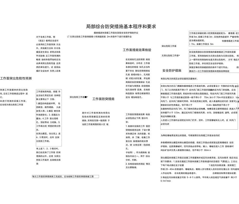 防治煤与瓦斯突出基本流程_第5页