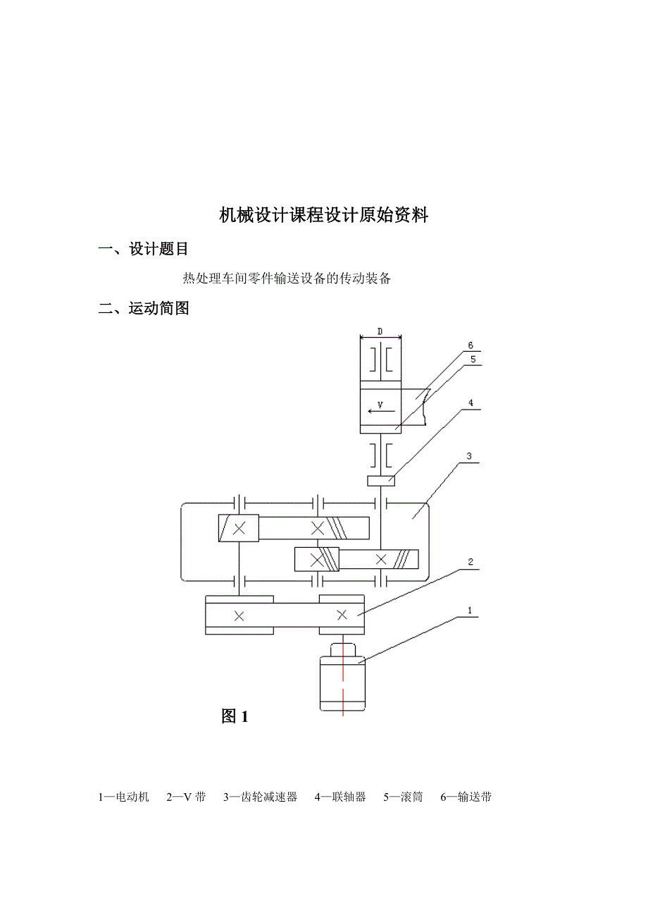 机械设计课程设计二级直齿圆柱齿轮减速器设计说明书1_第1页