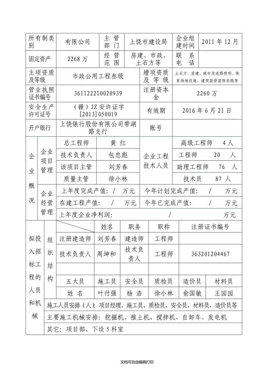 投标资格送审表_第4页