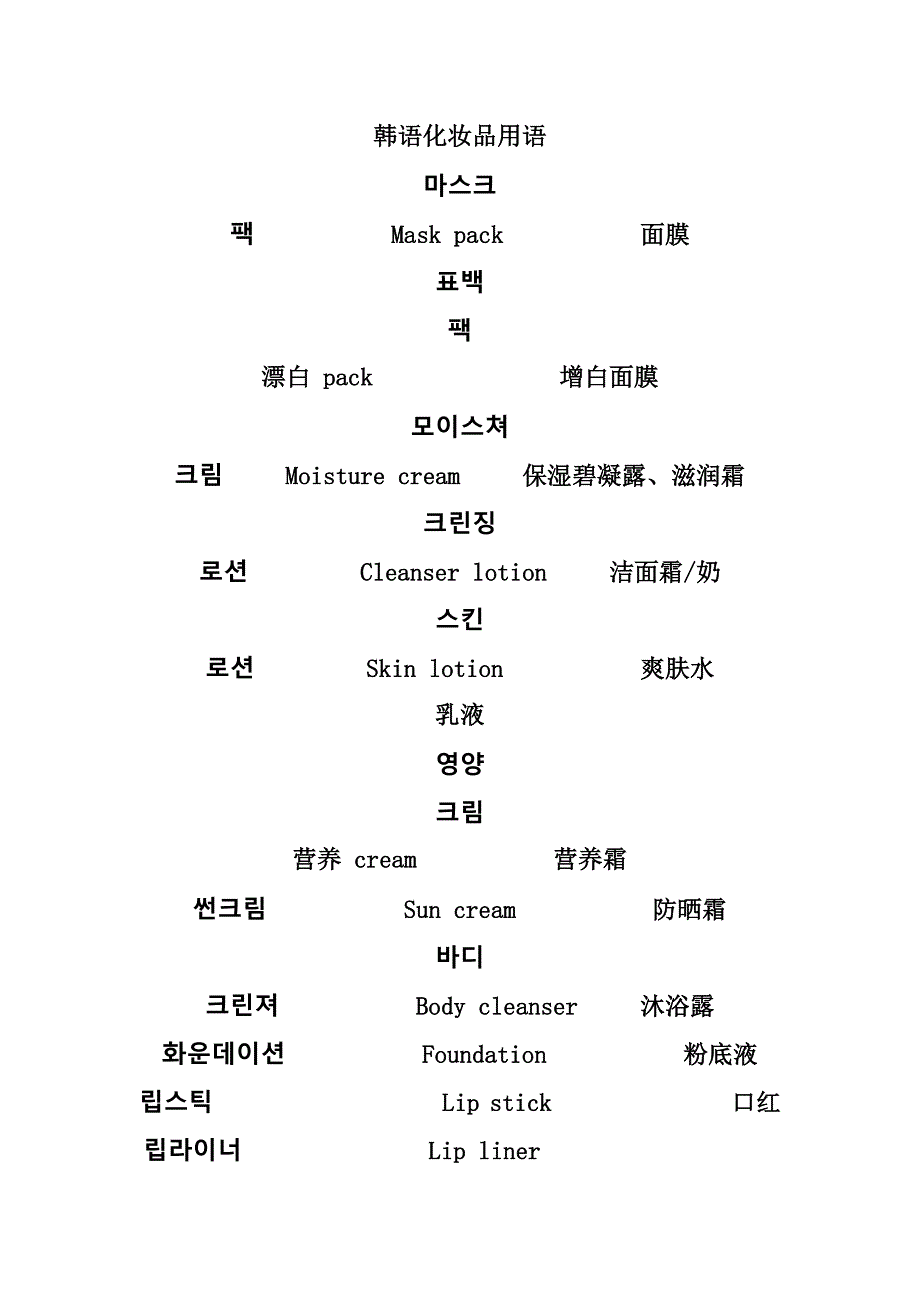 韩语化妆品用语.doc_第1页