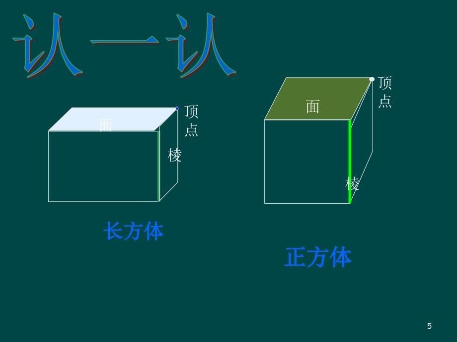 新北师大版数学五年级下册长方体的认识ppt课件_第5页