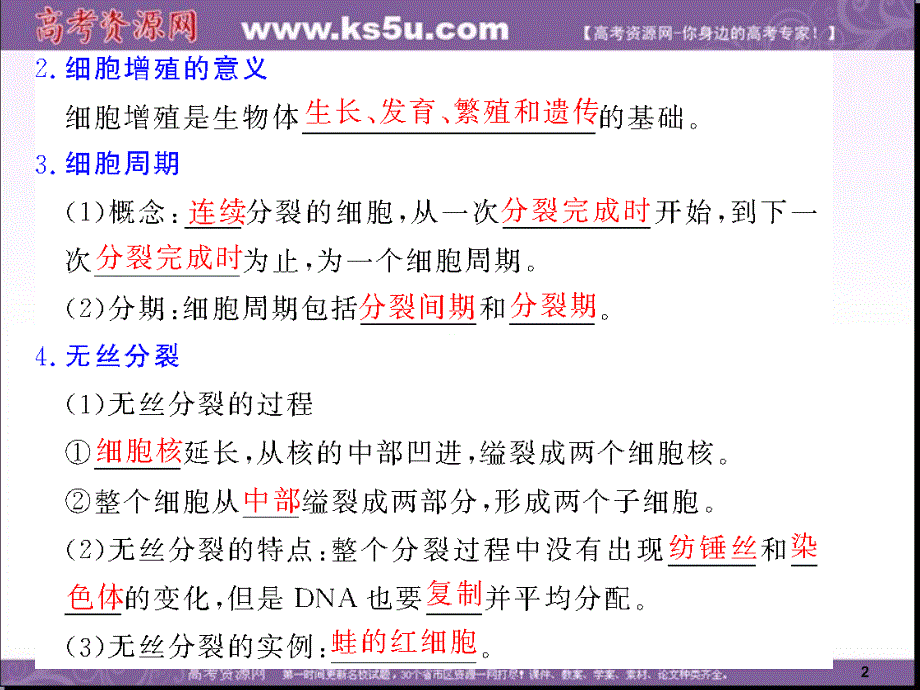 浙科版高中生物必修一同步系列细胞的增殖课件4_第2页