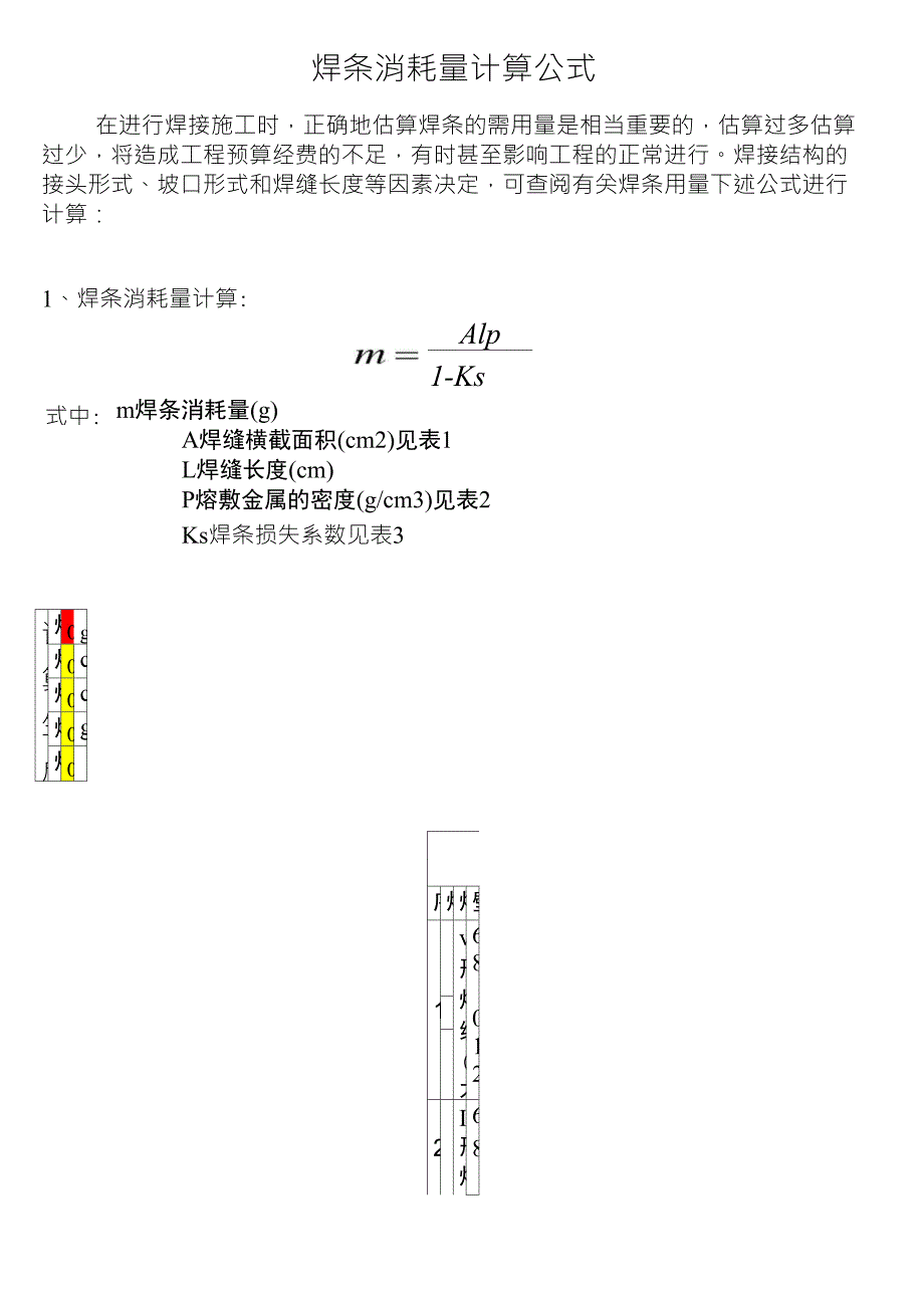 焊条消耗量计算_第1页