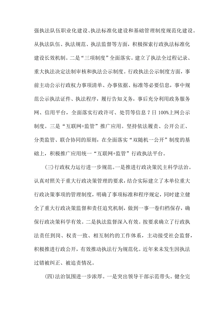 关于法治政府建设实施纲要落实情况的报告_第2页