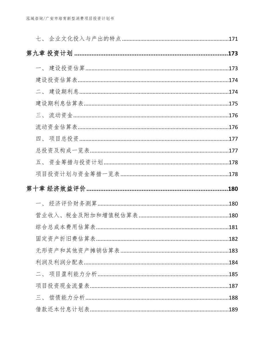 广安市培育新型消费项目投资计划书（范文参考）_第5页