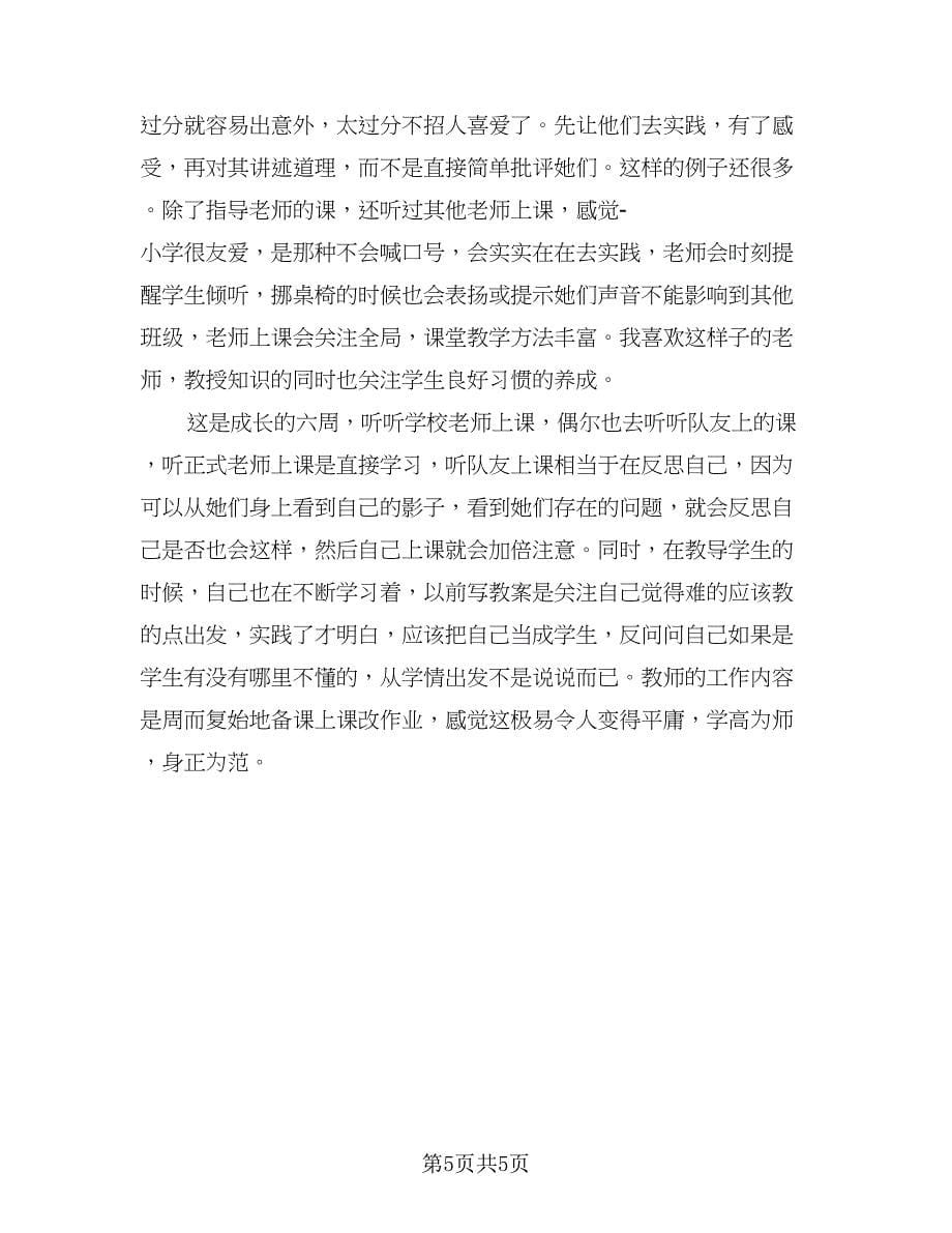 2023教育实习反思与总结标准范本（2篇）.doc_第5页