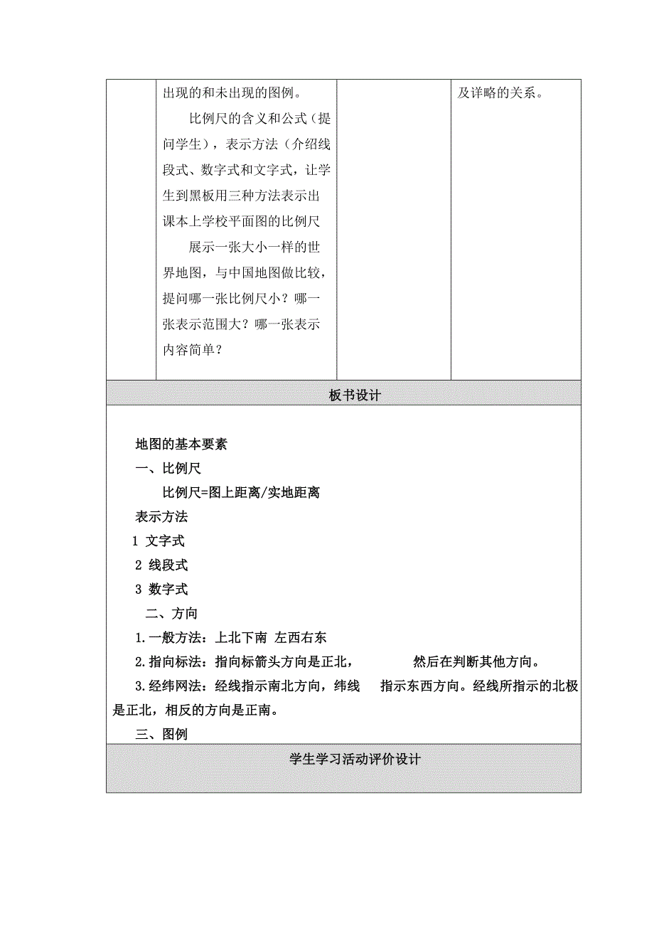 地图的基本要素教学设计与反思_第3页