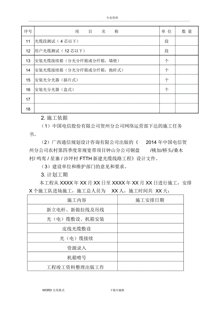 通信工程施工方案设计和对策_第4页