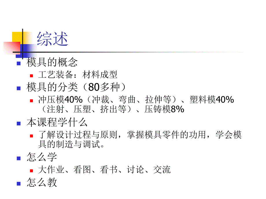 完整版模具设计和制造课件_第2页