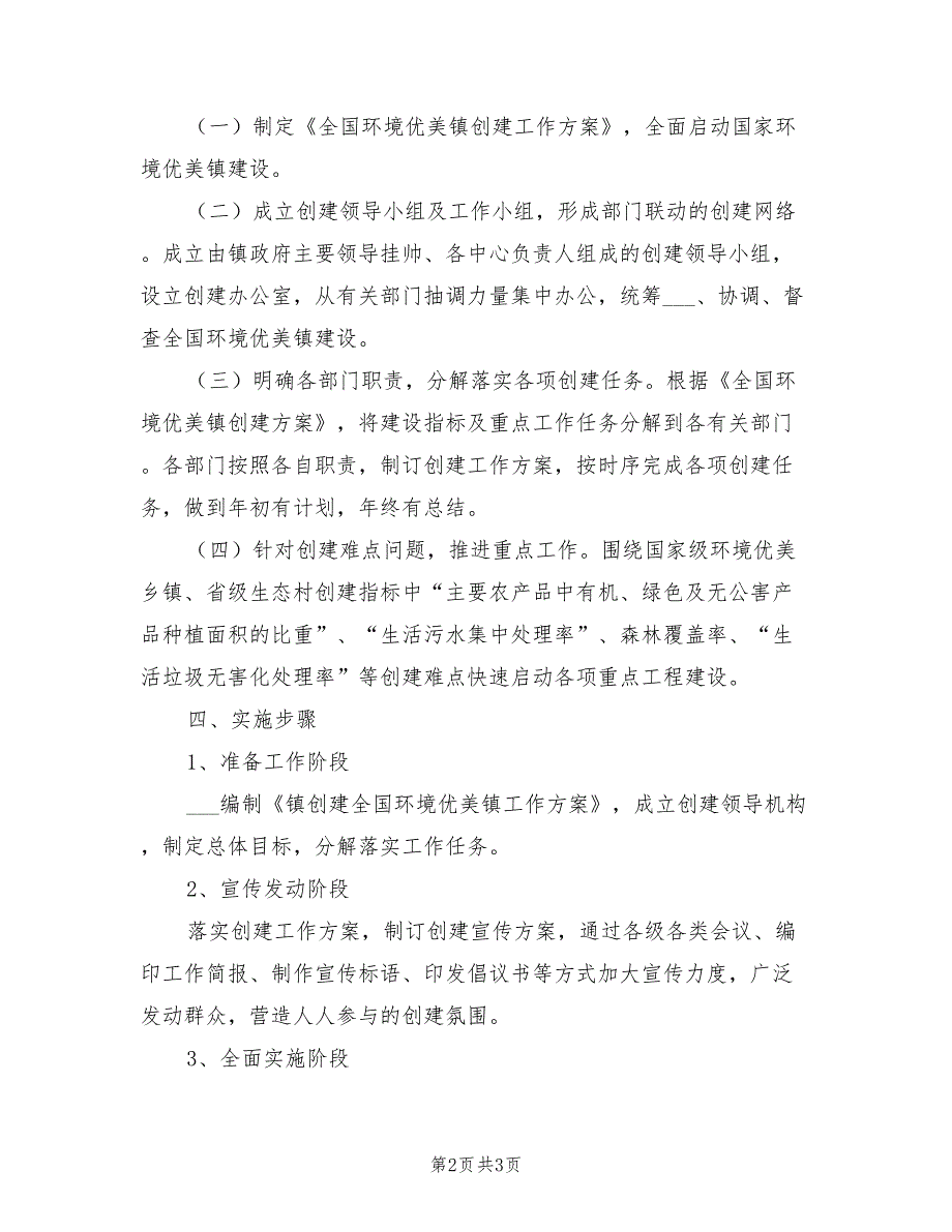 2021年建设全国环境优美镇实施制度_第2页