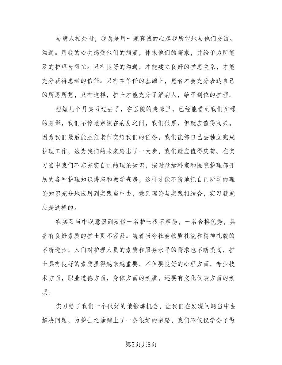 2023毕业实习总结格式版（四篇）.doc_第5页