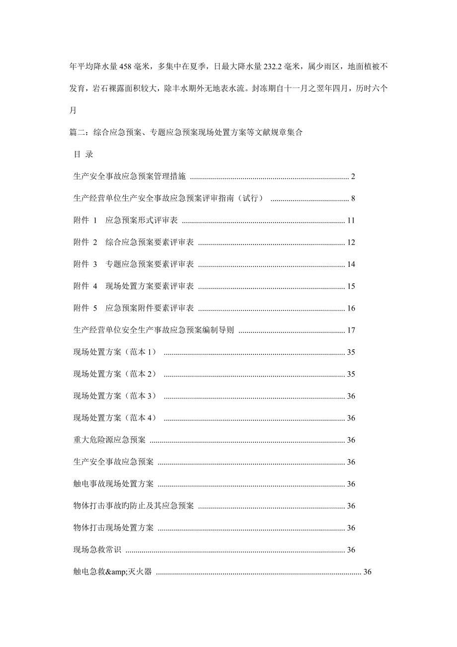 综合应急预案专项应急预案与现场处置方案.doc_第5页