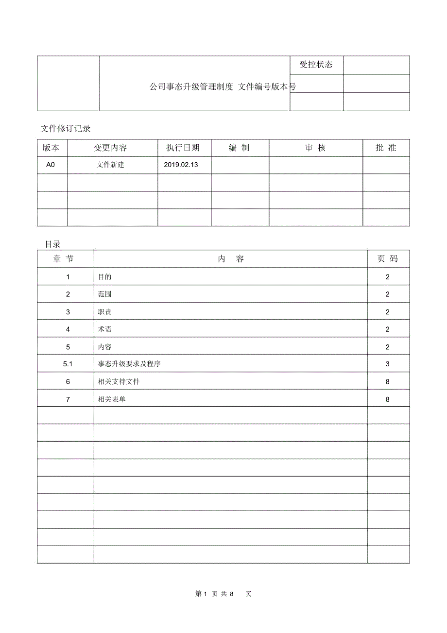 公司事态升级管理制度_第1页