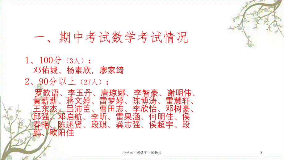 小学三年级数学下家长会课件_第3页