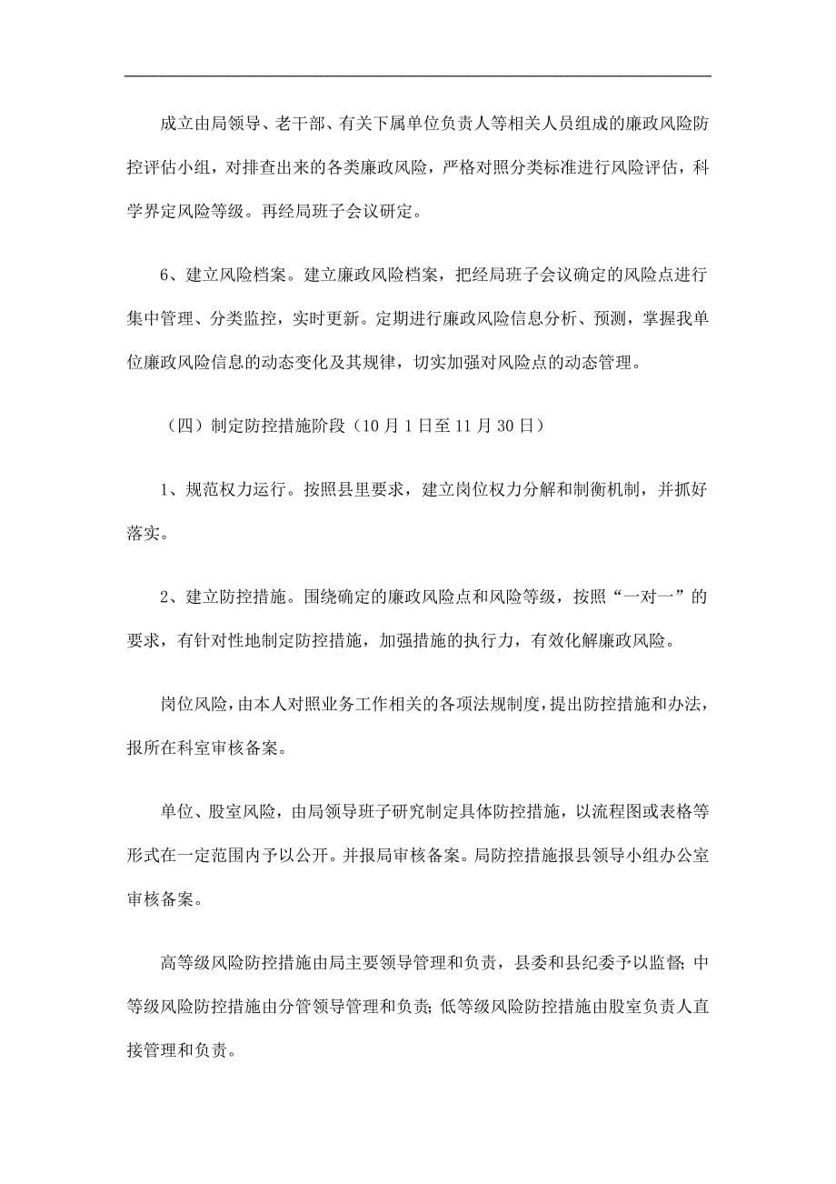 商务局廉政风险防控管理工作总结精选_第5页